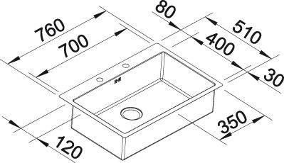   Blanco Claron 700-IF/A   Durinox   523394