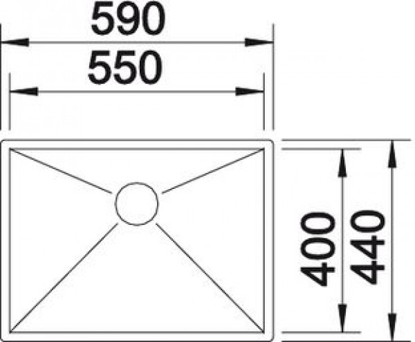 Кухонная мойка Blanco Zerox 550-U 521591