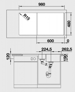 �������� ����� Blanco Legra 6 S ������ ����� 527088