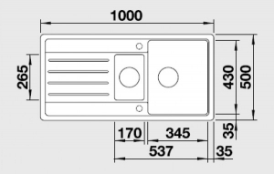 �������� ����� Blanco Legra 6 S ������ ����� 527088