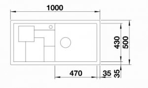   Blanco Sity XL 6 S - 525060
