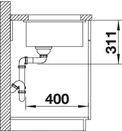   Blanco Subline 375-U Ceramic  523726