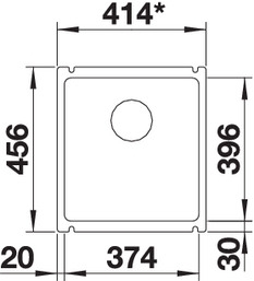   Blanco Subline 375-U Ceramic  523726