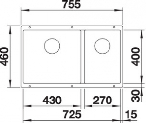  Blanco Subline 430/270-U  523156
